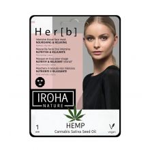 Iroha Nature - *Hemp* - Intensive Tissue Gesichtsmaske - Nahrhaft und entspannend