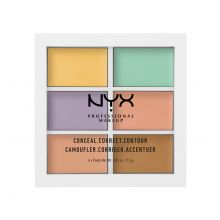Nyx Professional Makeup - Palette Conceal Correct Contour - 3CP04: Corrector de Tono de Piel
