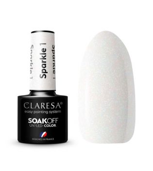 Claresa - Semi-permanenter Nagellack Soak off - 01: Sparkle