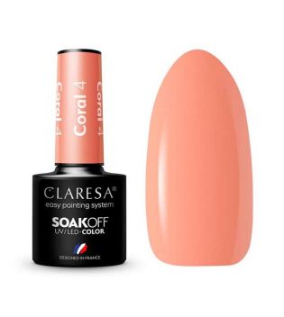 Claresa - Semi-permanenter Nagellack Soak off - 04: Coral