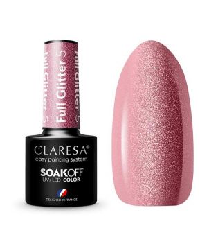 Claresa - Semi-permanenter Nagellack Soak off - 05: Full Glitter
