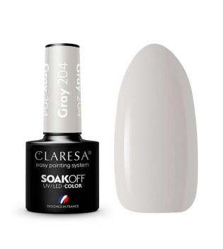 Claresa - Semi-permanenter Nagellack Soak off - 204: Gray