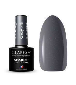 Claresa - Semi-permanenter Nagellack Soak off - 218: Gray