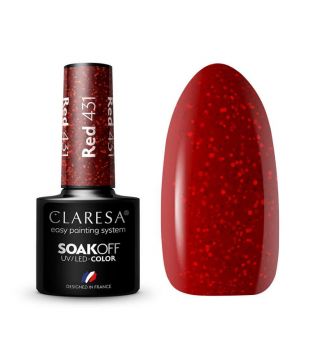 Claresa - Semi-permanenter Nagellack Soak off - 431: Red