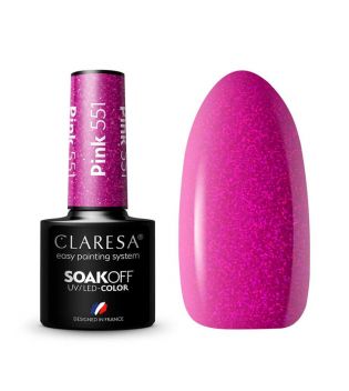 Claresa - Semi-permanenter Nagellack Soak off - 551: Pink