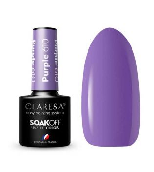 Claresa - Semi-permanenter Nagellack Soak off - 610: Purple