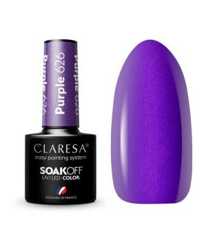 Claresa - Semi-permanenter Nagellack Soak off - 626: Purple