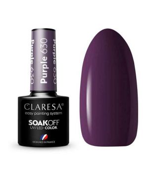 Claresa - Semi-permanenter Nagellack Soak off - 630: Purple