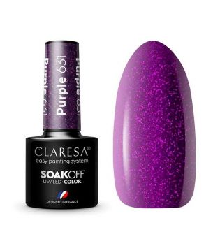 Claresa - Semi-permanenter Nagellack Soak off - 631: Purple
