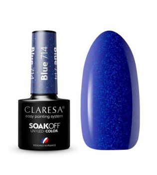 Claresa - Semi-permanenter Nagellack Soak off - 714: Blue