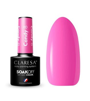 Claresa - Semi-permanenter Nagellack Soak off - 8: Candy