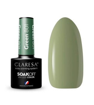 Claresa - Semi-permanenter Nagellack Soak off - 801: Green