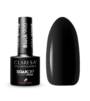 Claresa - Semi-permanenter Nagellack Soak off - 900: Black