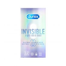Durex - Extra geschmierte unsichtbare Kondome - 12 Einheiten