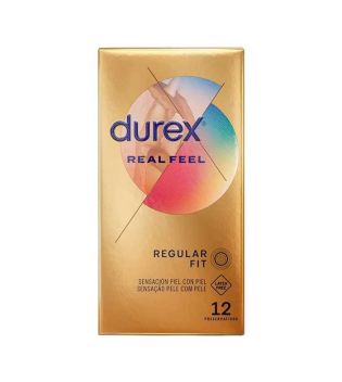 Durex - Kondome mit Haut-zu-Haut-Gefühl Real Feel - 12 Einheiten