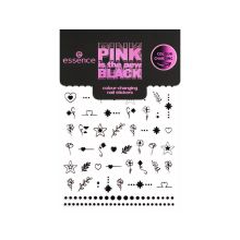 essence - *PINK is the new BLACK* – Farbverändernde Nagelaufkleber – 01: What The...Pink?!