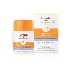 Eucerin - Sensitive Protect SPF50+ mattierendes flüssiges Sonnenschutzmittel