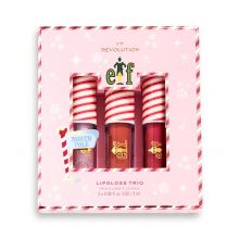 I Heart Revolution - *I Heart Revolution x Elf* - Lipgloss-Set Candy Cane Forest