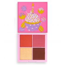 I Heart Revolution – Gesichtspalette Birthday Cake – Red Velvet
