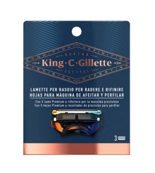 King C. Gillette - Nachfüllpackungen für Rasierer und Profile