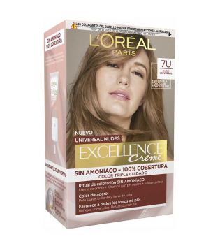 Loreal Paris - Färbung Excellence Creme Universal Nudes - 7U: Universal Blonde