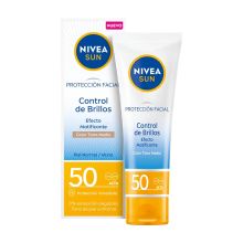 Nivea Sun – Shine Control Gesichtsschutz LSF50 mit Farbe – mittlerer Farbton
