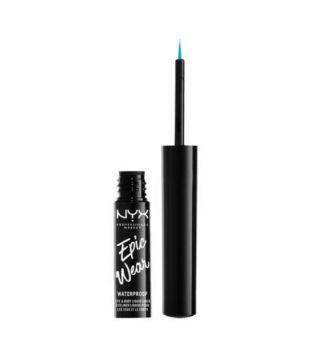 Nyx Professional Makeup - Flüssiger Metallic Eyeliner waterproof Epic Wear Metallic - Teal Metalic