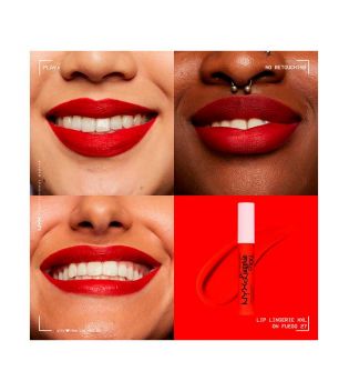 Nyx Professional Makeup - Matter flüssiger Lippenstift Lip Lingerie XXL - On Fuego