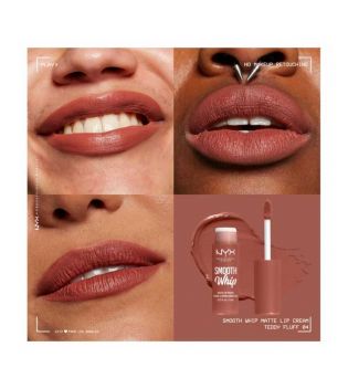 Nyx Professional Makeup – Flüssiger Lippenstift Smooth Whip Matte Lip Cream – 04: Teddy Fluff