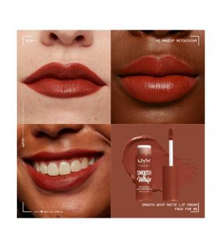 Nyx Professional Makeup – Flüssiger Lippenstift Smooth Whip Matte Lip Cream – 06: Faux Fur
