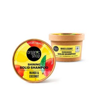 Organic Shop - Shampoo mit festem Glanzeffekt - Mango und Kokosnuss