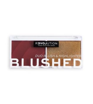 Revolution Relove - Colour Play Blushed Blush and highlighter duo - Wishful