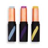 Revolution - *Creator* – Artistic Makeup Sticks Fast Base Paint Sticks – Hellblau, Lila und Gelb
