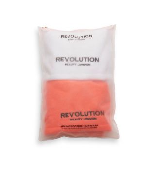 Revolution Haircare - Mikrofaser-Haartuch-Pack - Weiß und Koralle