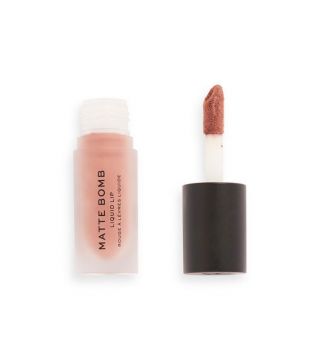 Revolution – Flüssiger Lippenstift Matte Bomb – Delicate Brown