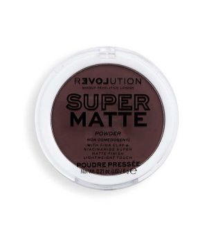 Revolution - Kompaktes Pulver Super Matte - Ebony