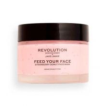 Revolution Skincare - Feed your face x Jake-Jamie Feuchtigkeitsspendende maske - Erdbeer Donut