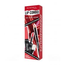 Rimmel London  – Lippenset Lip Combo 3 in 1 Provocalips + Lasting Finish - Mauve Euphoria