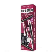 Rimmel London  – Lippenset Lip Combo 3 in 1 Provocalips + Lasting Finish - Ruby Goals