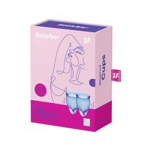 Satisfyer - Menstruationstassen-Kit 15 + 20 ml) - Dunkelblau
