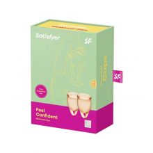 Satisfyer - Menstruationstassen-Kit 15 + 20 ml) - Orange