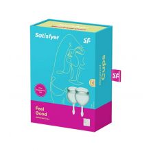 Satisfyer - Menstruationstassen-Kit Feel Good (15 + 20 ml) - Dunkelgrün