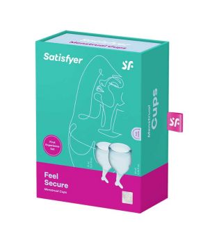 Satisfyer - Menstruationstassen-Kit Feel Secure (15 + 20 ml) - Hellblau