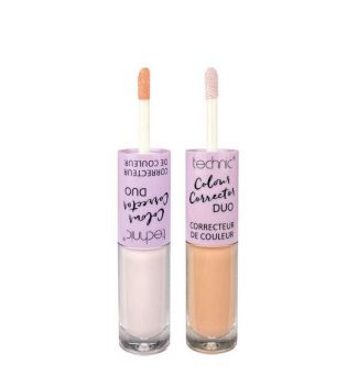 Technic Cosmetics - Concealer Duo Colour Corrector - Peach/Lavender