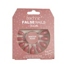 Technic Cosmetics - Falsche Nägel False Nails Stiletto - Winter Rose
