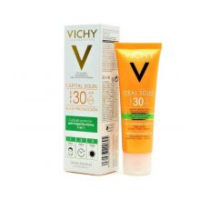 Vichy - *Capital Soleil* - 3-in-1-Behandlung gegen Hautunreinheiten SPF30 Idéal Soleil
