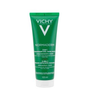 Vichy - Peeling + Reinigungsmittel + 3 in 1 Maske Normaderm 125ml - Empfindliche Haut