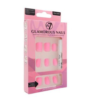W7 - Glamorous Nails Falsche Nägel - Pink Kiss